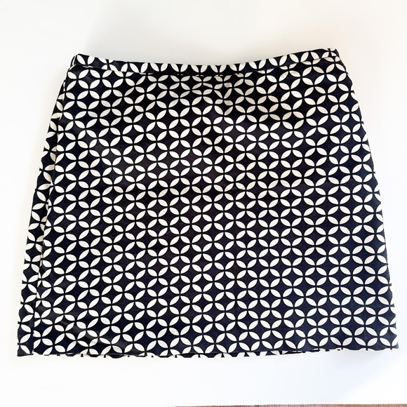 Cynthia Rowly Mini Skirt A-Line Black and White Pattern Women's Size 6 - Picture 1 of 10